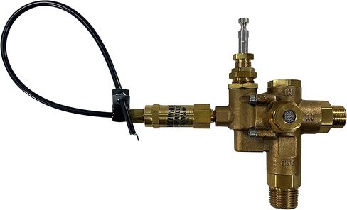 1/2" Compression Side Inlet for Copper Tubing, Combo Unloader Pilot Check Valve with Throttle Control Cable for 6.5HP Max Gas air Compressors (095-125 PSI, 12" Throttle Control Cable & Unloader Valve) in Kuwait
