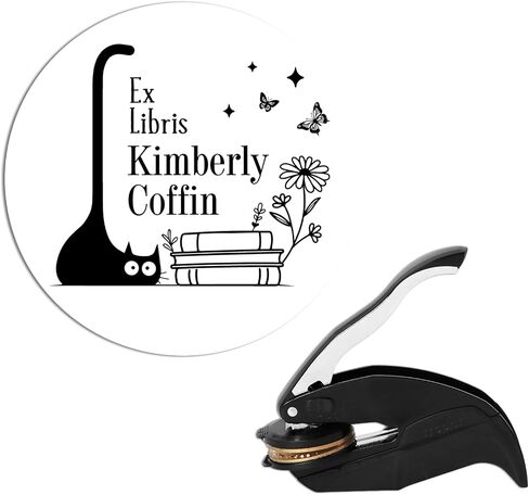 Personalized Book Embosser - Custom Library Stamp for Book Lovers in Saudi Arabia