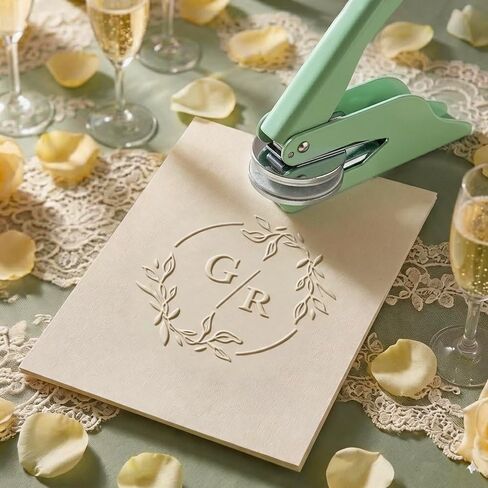 Custom Wedding Book Embosser - Personalized Ex Libris Stamp for Couples in Saudi Arabia
