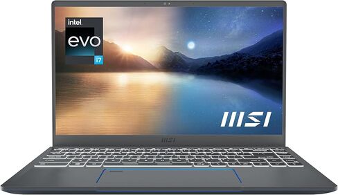 MSI Prestige 14 EVO 14" FHD Ultra Thin and Light Professional Laptop Intel Core i7-1185G7 Intel Iris Xe 32GB DDR4 1TB NVMe SSD Win10Home - Gray (A11MO-217) in Saudi Arabia