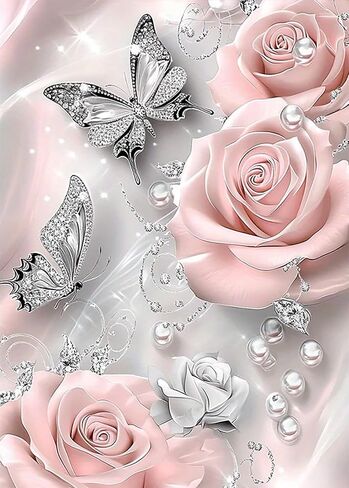 Diamond Art Painting Kits for Adults, Sea of Flowers 5D Diamond Painting in Kuwait