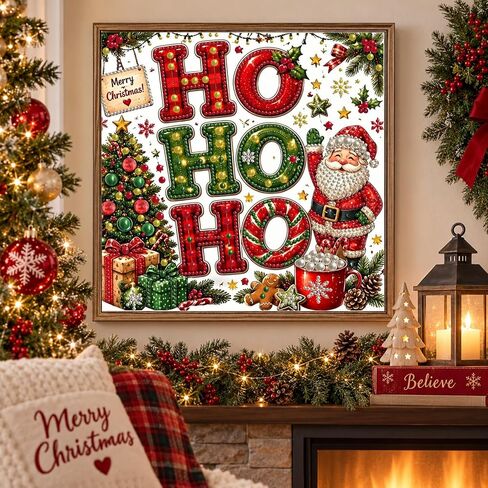 Christmas Santa Claus Pearl Art Kits for Adults,Pearl Diamond Painting Kits in Saudi Arabia