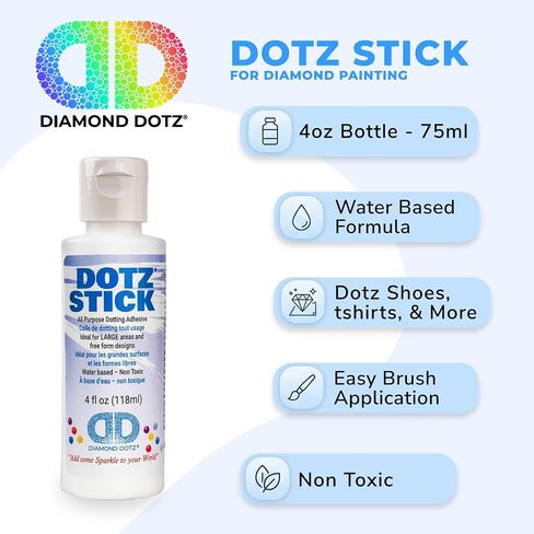 Diamond Dotz Stick Adhesive Glue for Diamond Painting and Crafts, Clear in Saudi Arabia