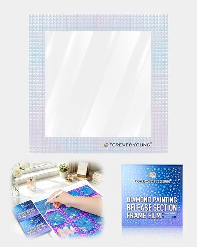 ForeverYoung Reusable Diamond Art Release Film 30 PCS Gradient Rainbow in Saudi Arabia
