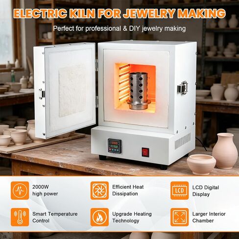 2000W Electric Kiln for Jewelry Making in Saudi Arabia