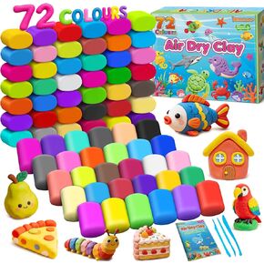 Air Dry Clay 145 Colors, Modeling Clay for Kids, DIY Molding Toy with Tools in Saudi Arabia