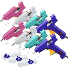 Mini Hot Glue Gun Set for Class Project, Small Glue Gun Hot Melt Arts Craft DIY Glue Gun for Crafts School DIY Arts Home Quick Repairs (Multicolored 8 Pieces) in Kuwait