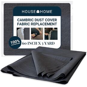 House2Home Cambric Dust Cover Fabric, Black, 60x108in in Kuwait