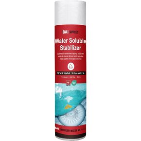 BAI Water Soluble Stabilizer for Embroidery Topping Film Wash Away 12"x25yd in Kuwait