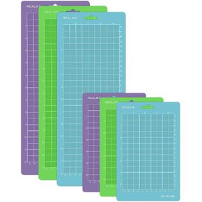 REALIKE Cutting Mat Compatible with Cricut Joy 4.5" X12" 4.5"X6.5" (6 Mats), Variety Adhesive Cutting mats for Joy Accessories in Saudi Arabia