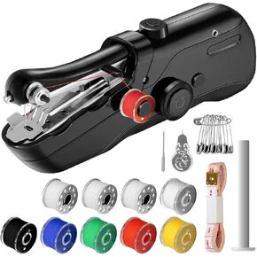 Handheld Sewing Machine, Mini Portable SewingMachine for Beginners, Electronic Small Sewing Machine for Quick Stitching (Black) in Kuwait