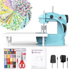 Sewing Machine for Beginners with Fabrics&Finger Guard, Mini Size in Kuwait