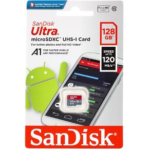 SanDisk 128GB Ultra® microSDXC 120MB/s A1 Class 10 UHS-I in Saudi Arabia