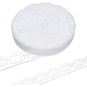 30 Yards White lace lace Ribbon, Gift Wrapping, Dress Decoration, Wedding Decoration, Sewing Crafts (Style1) in Kuwait