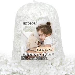 10lbs Shredded Memory Foam Filling for Bean Bag Chair, Premium Beanbag Stuffing High Density Memory Foam Refill in Kuwait