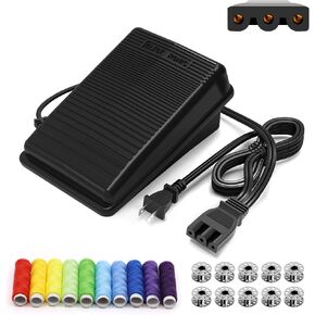 Singer Sewing Machine Pedal and Power Cord Replacement, Compatible with Singer 359102-001 1120 1304 1507 1512 2263 2273 2277 3116 3232 3337 3342 4423 4432 4452 50t8 8280 e99670 FC1902 M3220 in Saudi Arabia