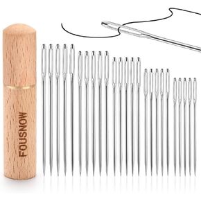 25 PCS Steel Sewing Needles Embroidery Large Eye Needles for Handsewing in Kuwait
