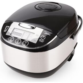 Midea Rice Cooker Slow Cooker Multi Cooker 10 Cup with Steamer Basket For Rice Food Vegetable Egg Automatic Keep Warm LED Digital Control in Saudi Arabia