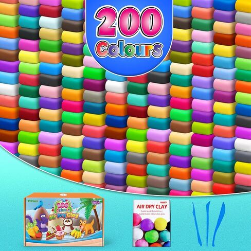 ESSENSON Air Dry Clay, 200 Colors, Ages 3-12 in Kuwait