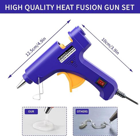 Mini Hot Glue Gun Set for Class Project, Small Glue Gun Hot Melt Arts Craft DIY Glue Gun for Crafts School DIY Arts Home Quick Repairs (Multicolored 8 Pieces) in Kuwait