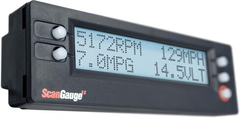 ScanGauge - SG2 II كمبيوتر سيارات صغير الحجم 3 في 1 مزود بمقاييس رقمية للاقتصاد في استهلاك الوقود في الوقت الحقيقي قابلة للتخصيص، أسود، 5 بوصة in Kuwait