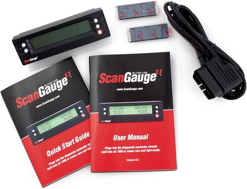 ScanGauge - SG2 II كمبيوتر سيارات صغير الحجم 3 في 1 مزود بمقاييس رقمية للاقتصاد في استهلاك الوقود في الوقت الحقيقي قابلة للتخصيص، أسود، 5 بوصة in Kuwait