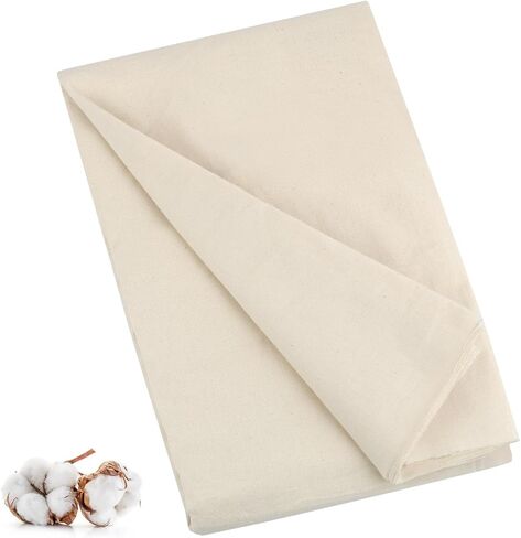 100% Cotton Muslin Fabric, 63 Inch X 2 Yards Unbleached Fabric by The Yard in Saudi Arabia