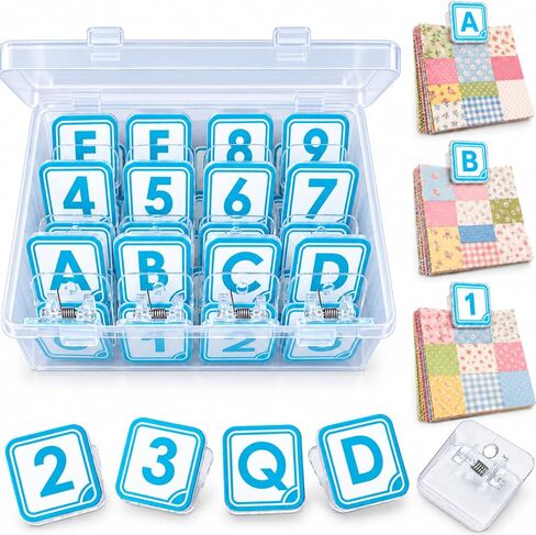 Alphabet Clips for Quilting & Sewing, Letter & Number Fabric Markers in Kuwait