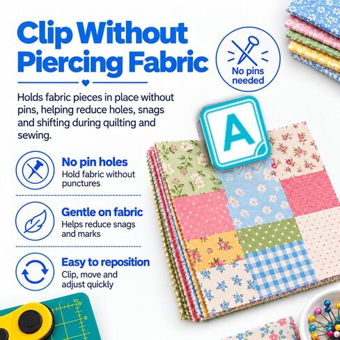 Alphabet Clips for Quilting & Sewing, Letter & Number Fabric Markers in Kuwait