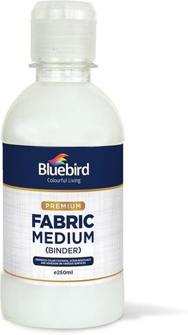 BLUEBIRD Fabric Medium - Textile Medium for Fabric Painting, Prevents Flaking, Ideal for Clothes, Accessories, and More (3.4 Fl Oz / 100 ML) in Saudi Arabia
