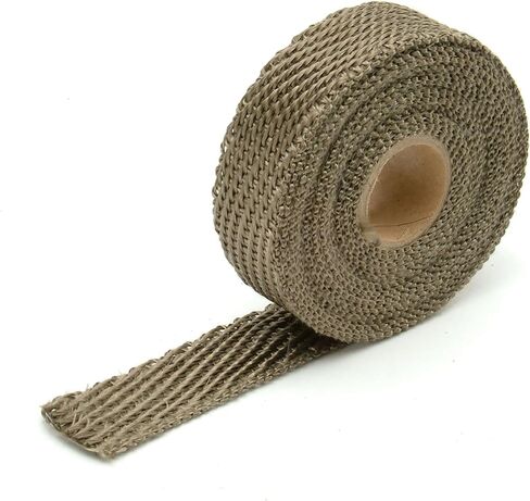 Design Engineering Titanium Exhaust Heat Wrap with Lava Rock Technology - 2" x 50' - Heat Wrap for Exhaust Pipes, Pliable Exhaust Wrap Tape, Withstands 1800°F Direct Heat & 2500°F Intermittent Heat in Kuwait