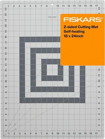 Fiskars 18" x 24" Self Healing Cutting Mat for Quilting & Sewing, Gray in Kuwait