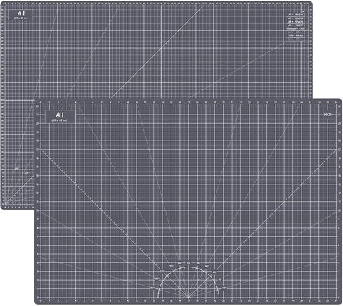 Headley Tools 18"x12" Thickened Self Healing Cutting Mat, A3 Rotary Cutting Sewing Mat for Crafts, Double Sided 5-Ply Table Cutting Board for Fabric Quilting Art Hobby Project, Pink/Purple in Kuwait