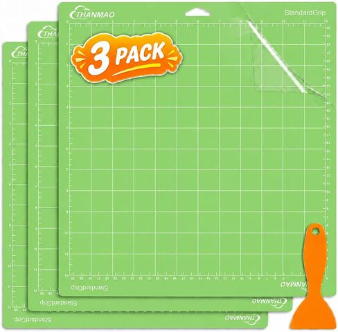 THANMAO Standard Grip Cutting Mat 3 Pack,12"x12" Standard Grip Cutting Mats for Cricut Maker 3//Explore 3/Air 2/Air/One，Replacement Accessories Card for HTV/Cardstock/Paper/Adhesive Vinyl in Saudi Arabia