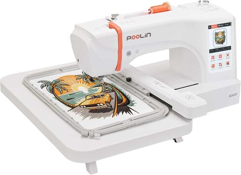 Poolin EOC07 Embroidery Machine,15"x 7.9" Large Embroidery Area & 4 Hoops in Saudi Arabia
