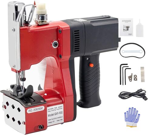 Electric Bag Sewing Machine - Ind. Handheld Bag Closer & Closing Stitcher GK9-900 for Woven Rice & Leather Bags in Kuwait