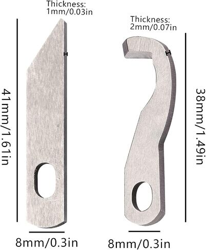 Brother Serger Blade for Brother 1034D Upper and Lower Knife X77683001 XB0563001-2PCS in Kuwait