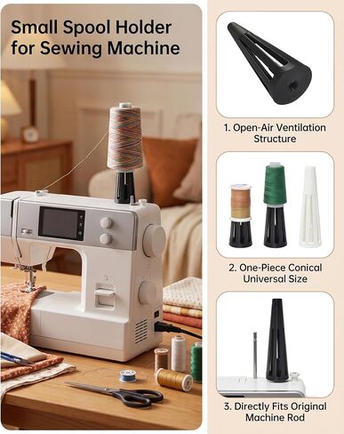2 Pack 3D Universal Thread Cone Holder for Sewing Machine And Embroidery in Kuwait