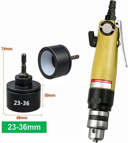 McbeAn Pneumatic Capping Machine, Handheld Bottle Screw Cap Tightener with 5 Capping Head(10-20/20-30/23-36/30-40/40-50mm), Adjustable Speed 2500 RPM, for Wood, Furniture, Carvings, Metal, Walls in Kuwait