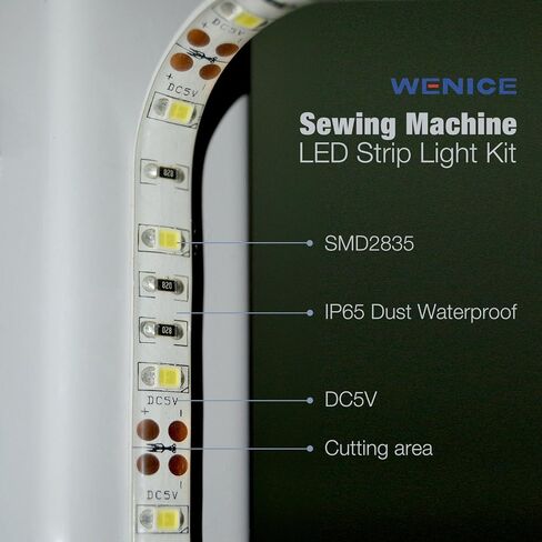 Sewing Machine Light, Dimmable Touch Control Bright Daylight,LED Light for Decorative Purposes,Quilting Sewing Craft Accessories, Universal Fit for Most Sewing Machines,1 Pack in Kuwait