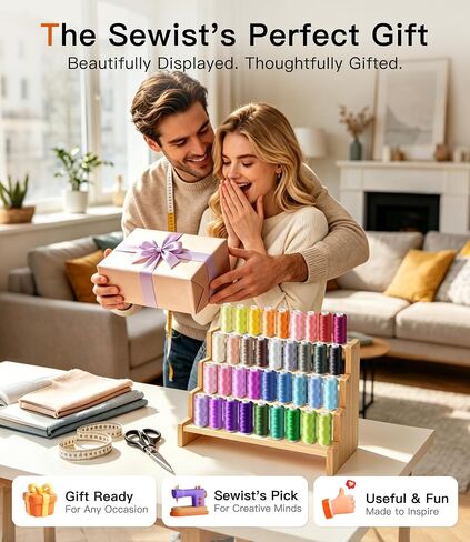72Pcs Professional Sewing Thread Kit 36 Colors, [Max Strength & Low Lint] All Purpose Sewing Thread with Prewound Bobbins, Polyester Sewing Machine Thread for Sewing Quilting Repair (400 Yards/Spool) in Kuwait