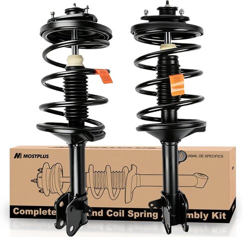 MOSTPLUS Front Complete Struts Shocks Absorbers 171597 171598 Compatible for 1999-2004 Honda Odyssey Mini Van in Kuwait