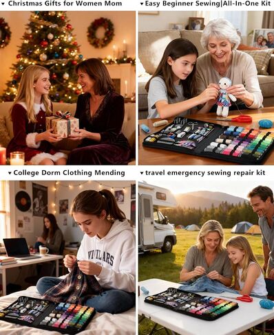 YUANHANG Large Sewing Kit for Adults: 2-Year Supply for Home Hand Mending in Kuwait