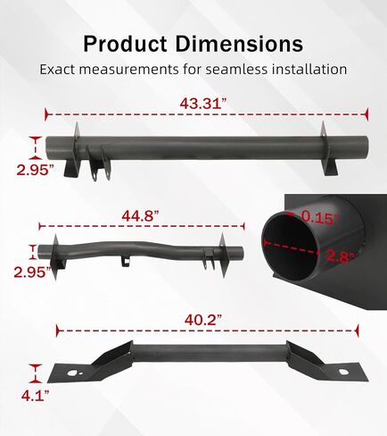 ELITEWILL Front Fuel Tank Support Crossmember/Rear Tank Support Crossmember/Rear Shock Crossmember 3Pcs Kit Fit for 1999-2006 Chevrolet Silverado GMC Sierra 1500 2500 in Kuwait