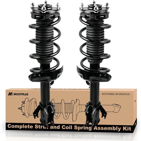 MOSTPLUS Front Pair Complete Strut Spring Assembly Compatible for 2007-2014 Honda CR-V CRV 2.4L Replaces 11605 11606 1333365L 1333365R Left & Right Shock Coil in Kuwait