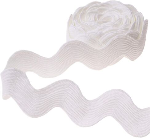 Rick Rack Trim for Sewing, Vintage RIC Rac Ribbon for DIY Crafts, Quilting, Clothing, Curtains, Gift Wrapping & Cottagecore Home Decor, Decorative Zig Zag Sewing Trim(0.78 inch-1.33 inch) in Kuwait