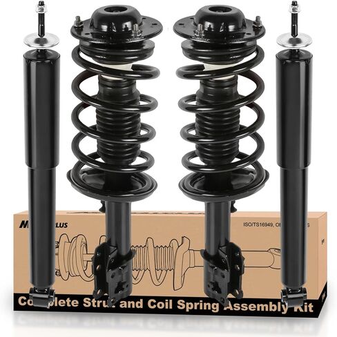 MOSTPLUS 172199 172200 Front Strut Spring Assemblies Shock Absorber Compatible for 2004-2011 Chevy Malibu / 2007-2009 Saturn Aura / 2005-2010 Pontiac G6 in Kuwait