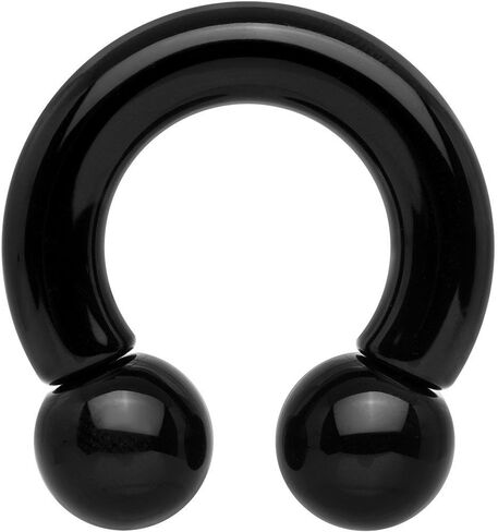 Titanium IP Over 316L Surgical Steel Circular Horseshoe Barbell in Kuwait
