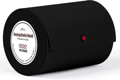 XKDOUS Elastic Band for Sewing, 0.75 Inch 16 Yards,2 Roll,Black and White in Saudi Arabia