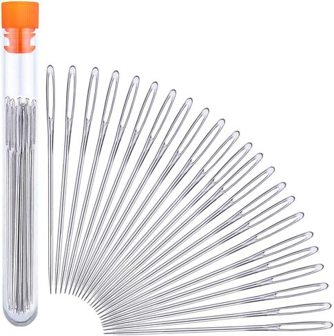 JNENERY 23 PCS Large Eye Sewing Needles, 2.36in Sewing Sharp Needles in Kuwait
